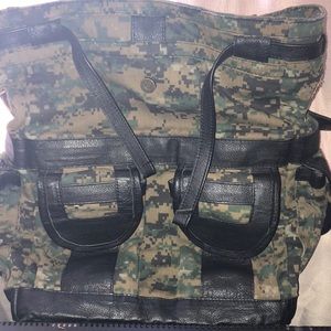 Handcrafted genuine leather custom backpack.